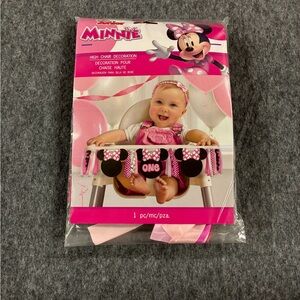 Minnie Mouse High Chair Decoration